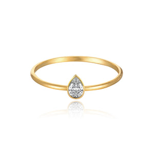 Petite Solitaire Diamond Ring