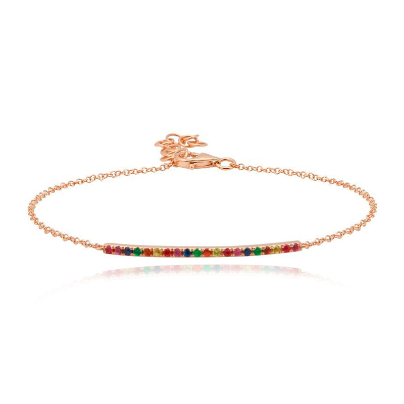 Rainbow Bar Bracelet
