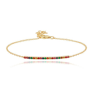 Rainbow Bar Bracelet