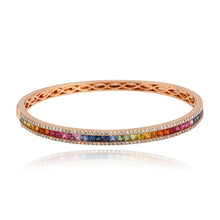 Load image into Gallery viewer, Rainbow Pave Bangle
