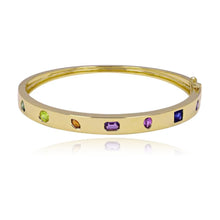 Load image into Gallery viewer, Rainbow Multi Sapphire Bangle

