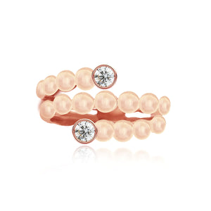 Round Swirl Golden Ring