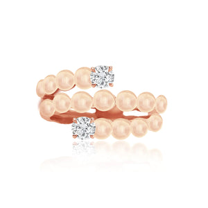 Round Swirl Golden Ring