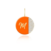 Load image into Gallery viewer, Enamel Side Pave Round Charm

