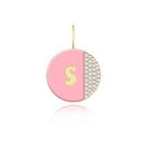 Load image into Gallery viewer, Enamel Side Pave Round Charm
