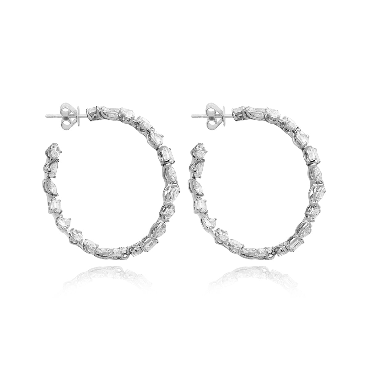 Round Multi Shape Hoops – Alev Jewelry