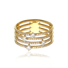 Load image into Gallery viewer, Round Diamonds Multi Pave Ring
