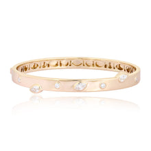 Load image into Gallery viewer, Scattered Bezel Solitaire Diamonds Bangle
