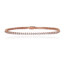 Load image into Gallery viewer, Three Prong Tennis Bracelet
