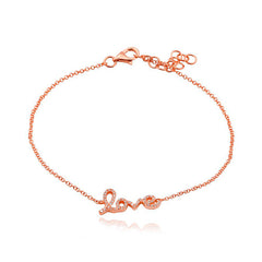 Script Love Bracelet - Rose Gold