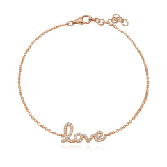 Script Love Bracelet
