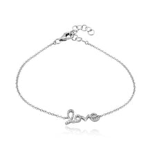 Load image into Gallery viewer, Script Love Bracelet - White
