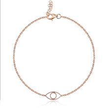 Load image into Gallery viewer, Small Evil Eye Cutout Bracelet
