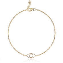 Load image into Gallery viewer, Small Evil Eye Cutout Bracelet
