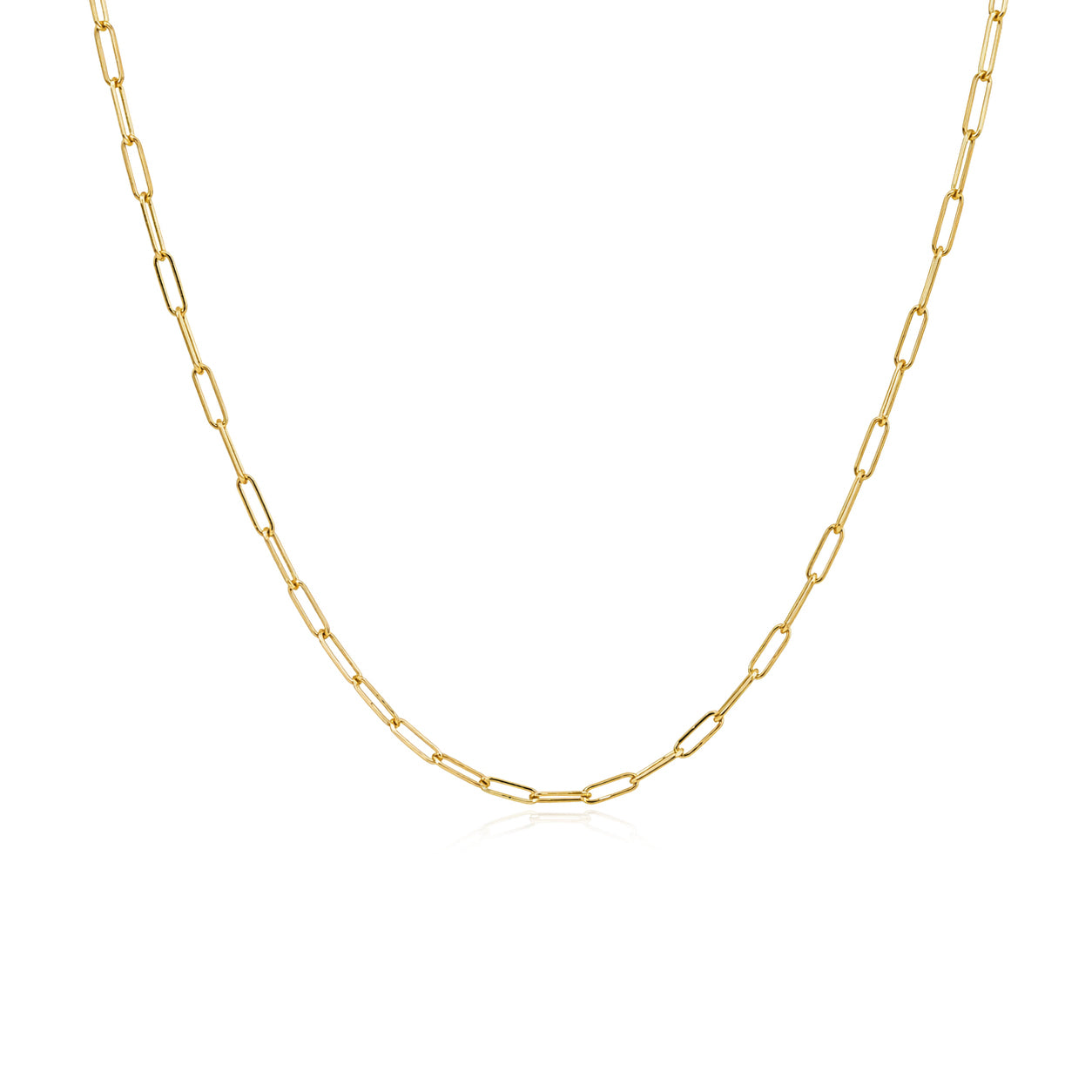 Small Paperclip Necklace Chain