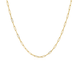 Small Paperclip Necklace Chain