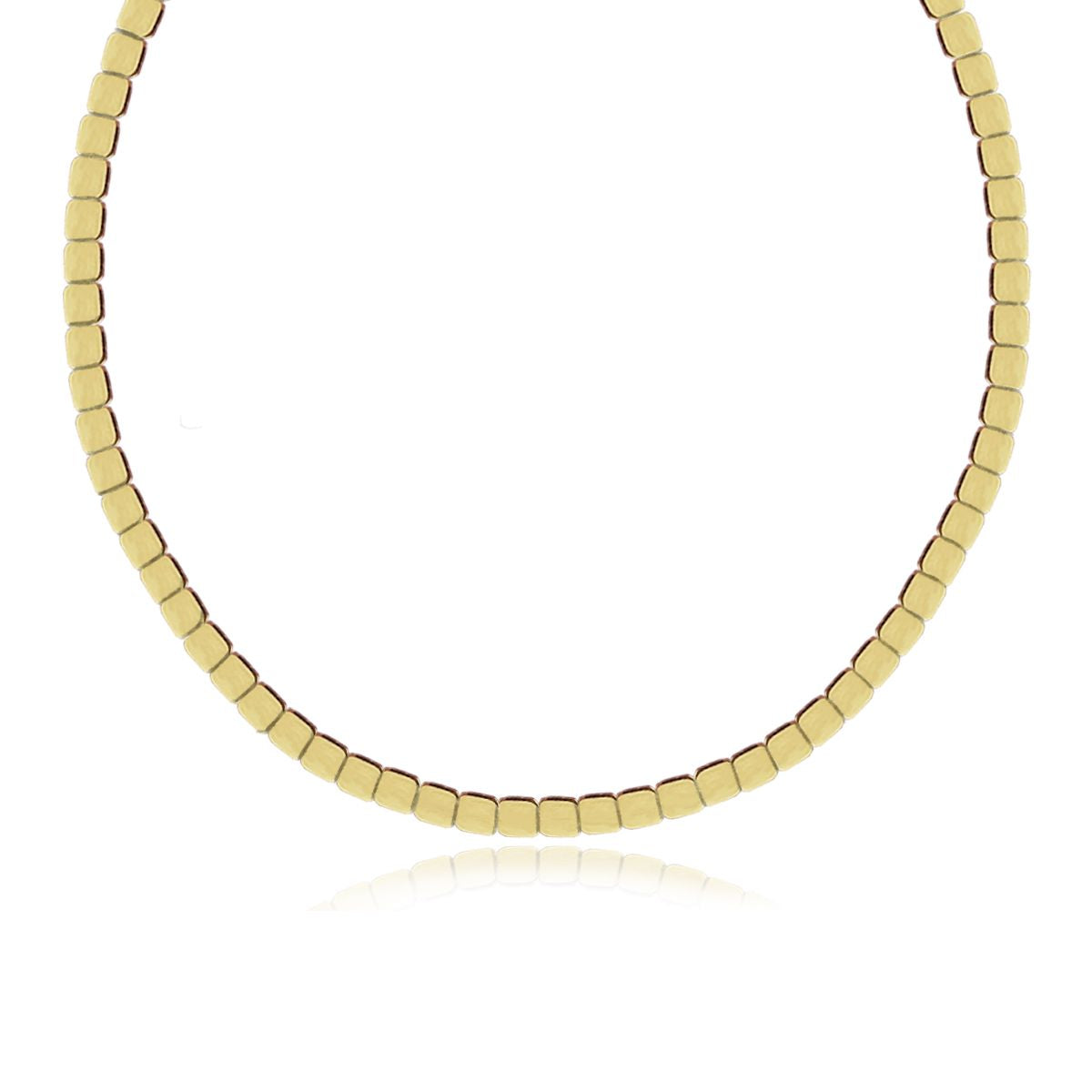 Small Golden Square Necklace