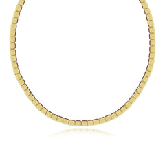 Small Golden Square Necklace
