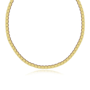 Small Golden Square Necklace