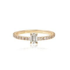 Solitaire Diamond Eternity Ring