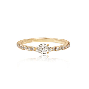 Solitaire Diamond Eternity Ring