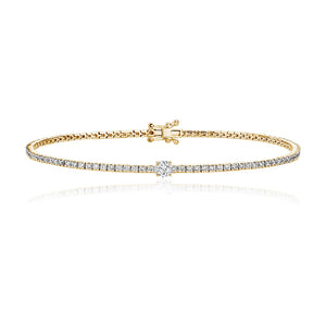 Solitaire Diamond Tennis Bracelet