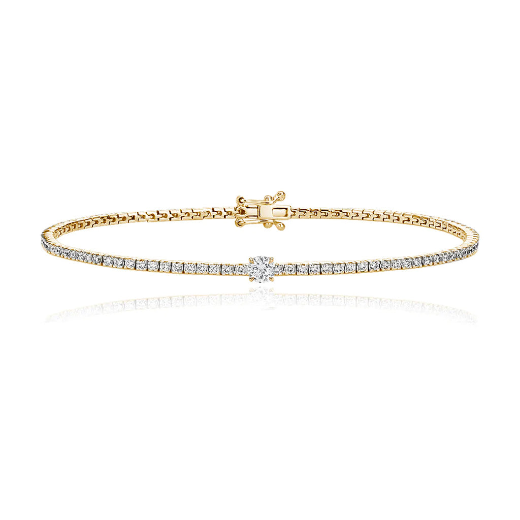 Solitaire Diamond Tennis Bracelet