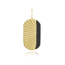 Load image into Gallery viewer, Fluted Side Pave Oval Charm
