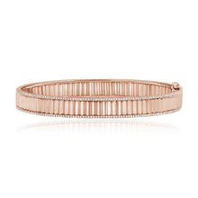 Load image into Gallery viewer, Striped Pave Outline Bangle
