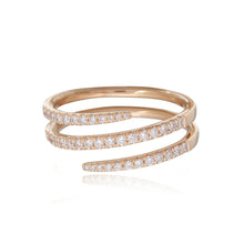 Load image into Gallery viewer, Swirl Diamond Pave Ring
