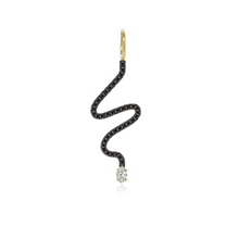 Load image into Gallery viewer, Wiggly Pave Solitaire Diamond Charm
