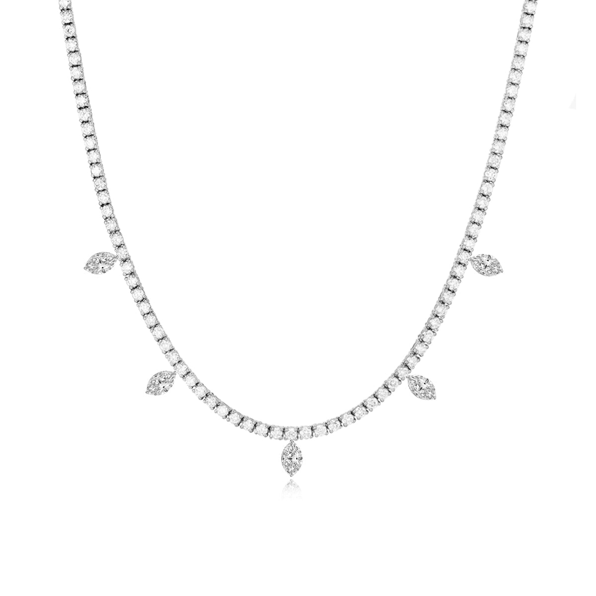 Diamond Pendant Necklace in Sterling Silver | Elsa Peretti® | Tiffany & Co.