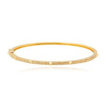 Load image into Gallery viewer, Thin Pave with Spikes Bangle
