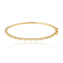 Load image into Gallery viewer, Thin Segment Diamond Bangle
