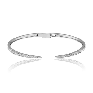 Thin Pave Claw Bangle