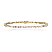 Load image into Gallery viewer, Three Prong Tennis Bracelet
