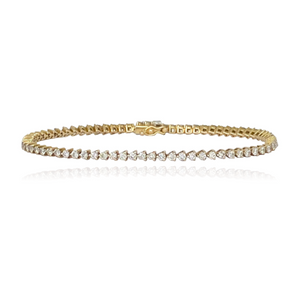 Three Prong Tennis Bracelet