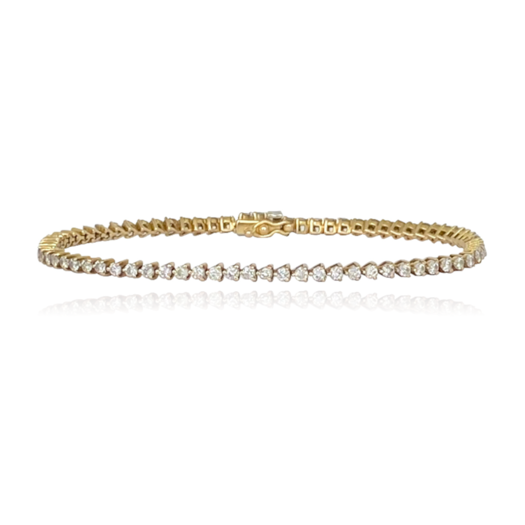 Three Prong Tennis Bracelet