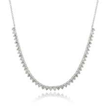 Load image into Gallery viewer, Three Prongs Diamond Chain Necklace
