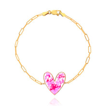 Load image into Gallery viewer, Tie Dye Heart Bracelet
