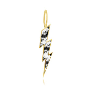 Tie Dye Lightning Bolt Charm