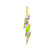 Load image into Gallery viewer, Tie Dye Lightning Bolt Charm
