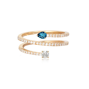 Triple Pave Wrap  Ring