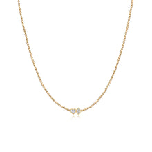 Load image into Gallery viewer, Two Diamonds Bezel Necklace
