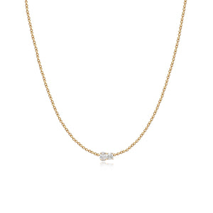 Two Diamonds Necklace