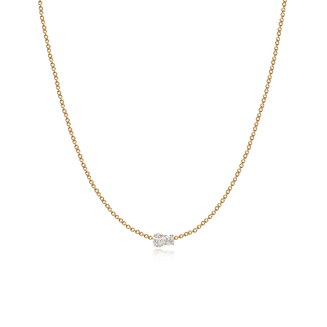 Two Diamonds Necklace