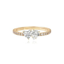 Load image into Gallery viewer, Two-Diamond Pave Eternity Ring
