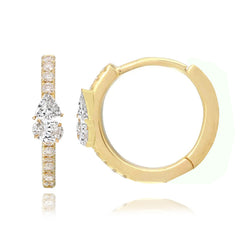 Two Diamonds Hoops