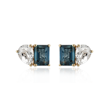 Load image into Gallery viewer, Medium Two-Gemstones Earrings
