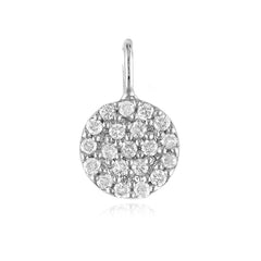 Petite Round Pave Charm